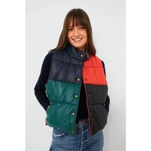 Clare V Multi Colorblock Nylon Emile Vest size XS/S